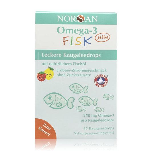 Norsan Fischöl Omega 3 Fisk Jelly - 45 Stück - Vorderansicht