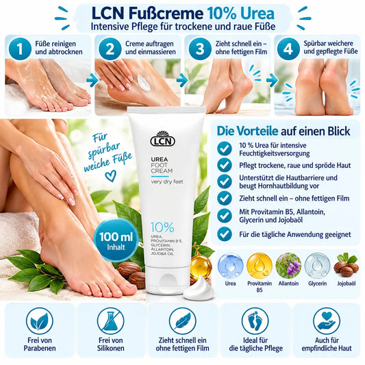 LCN Fußcreme 10% Urea - 100 ml - Illustration