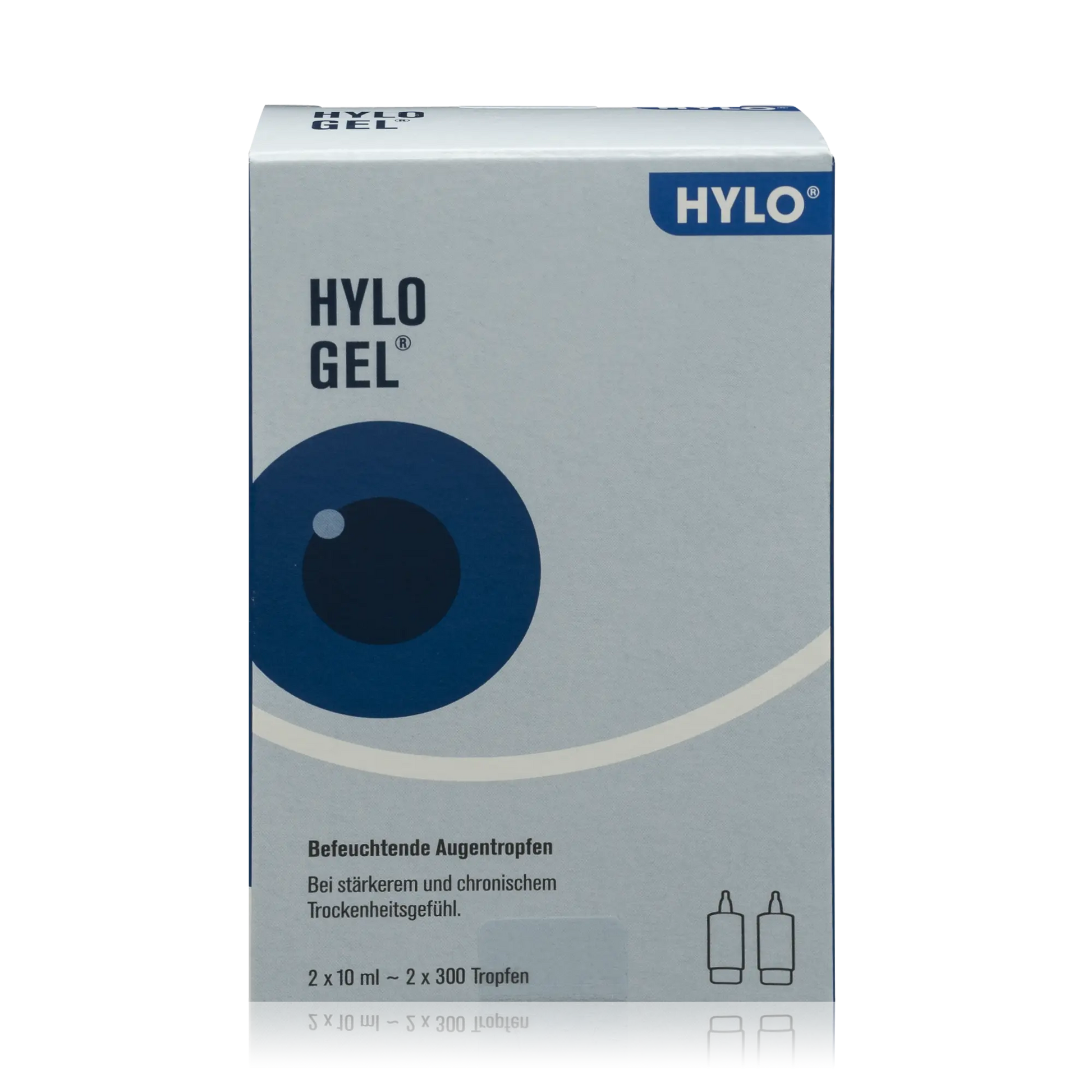Hylo Augentropfen Gel im Doppelpack - Ohne Konservierungsmittel (2x10ml) - ROTE.PLACE