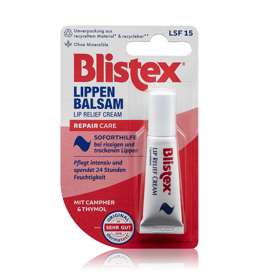 Blistex Lippenbalsam Soforthilfe bei rissigen trockenen Lippen LSF15 (6ml) - ROTE.PLACE