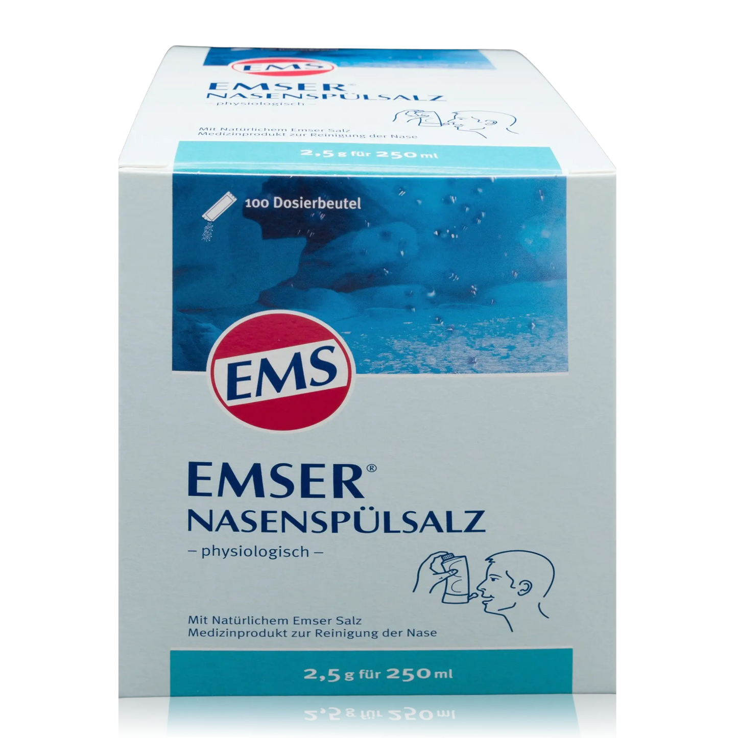 Emser Nasenspülsalz mit natürlichem Emser Salz (100 St.) - ROTE PLACE