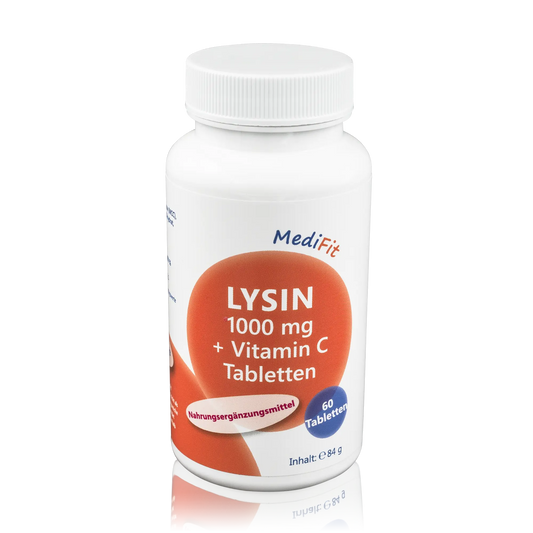 Apofit Lysin 1000mg + Vitamin C Tabletten (60 St.) - ROTE.PLACE