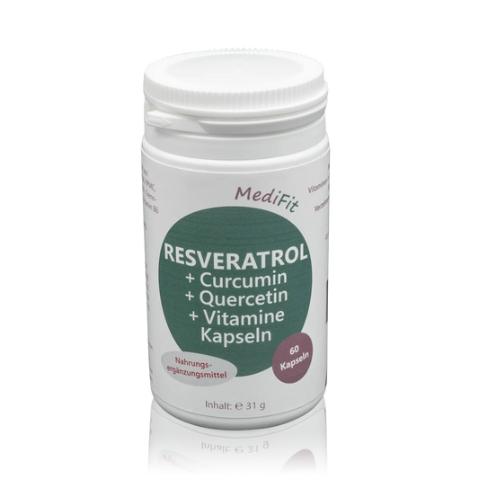Apofit Resveratrol + Curcumin + Quercetin + Vitamine Kapseln (60 St.)