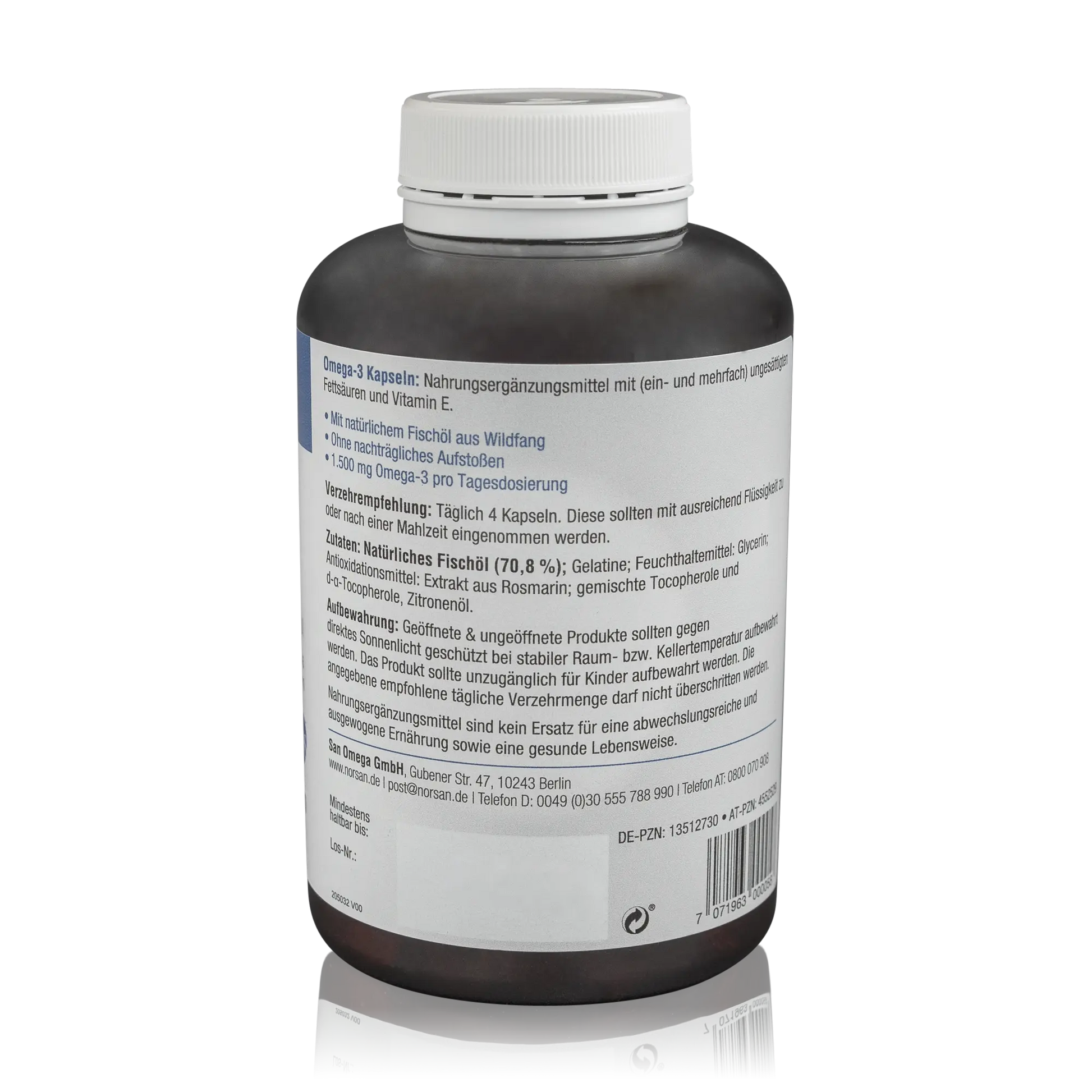 Norsan Omega 3 Kapseln kaufen – Natürliches Fischöl, 120 St. – ROTE PLACE®