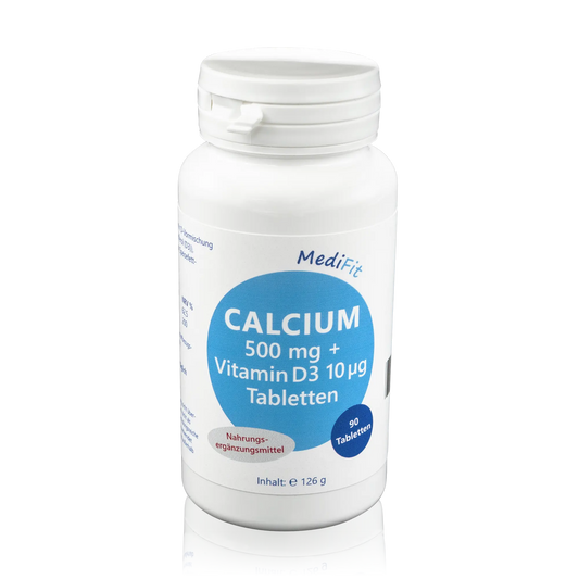 Apofit Calcium 500mg + Vitamin D3 10μg Tabletten (90 St.) - ROTE.PLACE