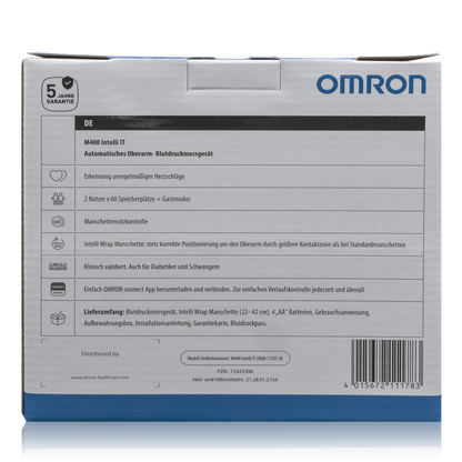Omron M400 Intelli IT - Automatisches Oberarm-Blutdruckmessgerät (1 St.) - PZN: 15423396 - ROTE.PLACE