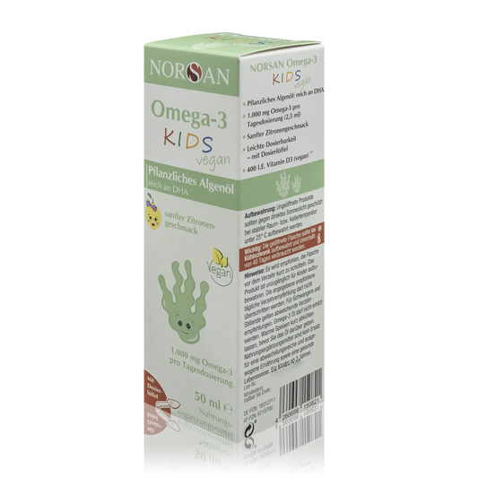 Norsan Algenöl Omega-3 KIDS Vegan mit Zitronengeschmack für Kinder (50ml)