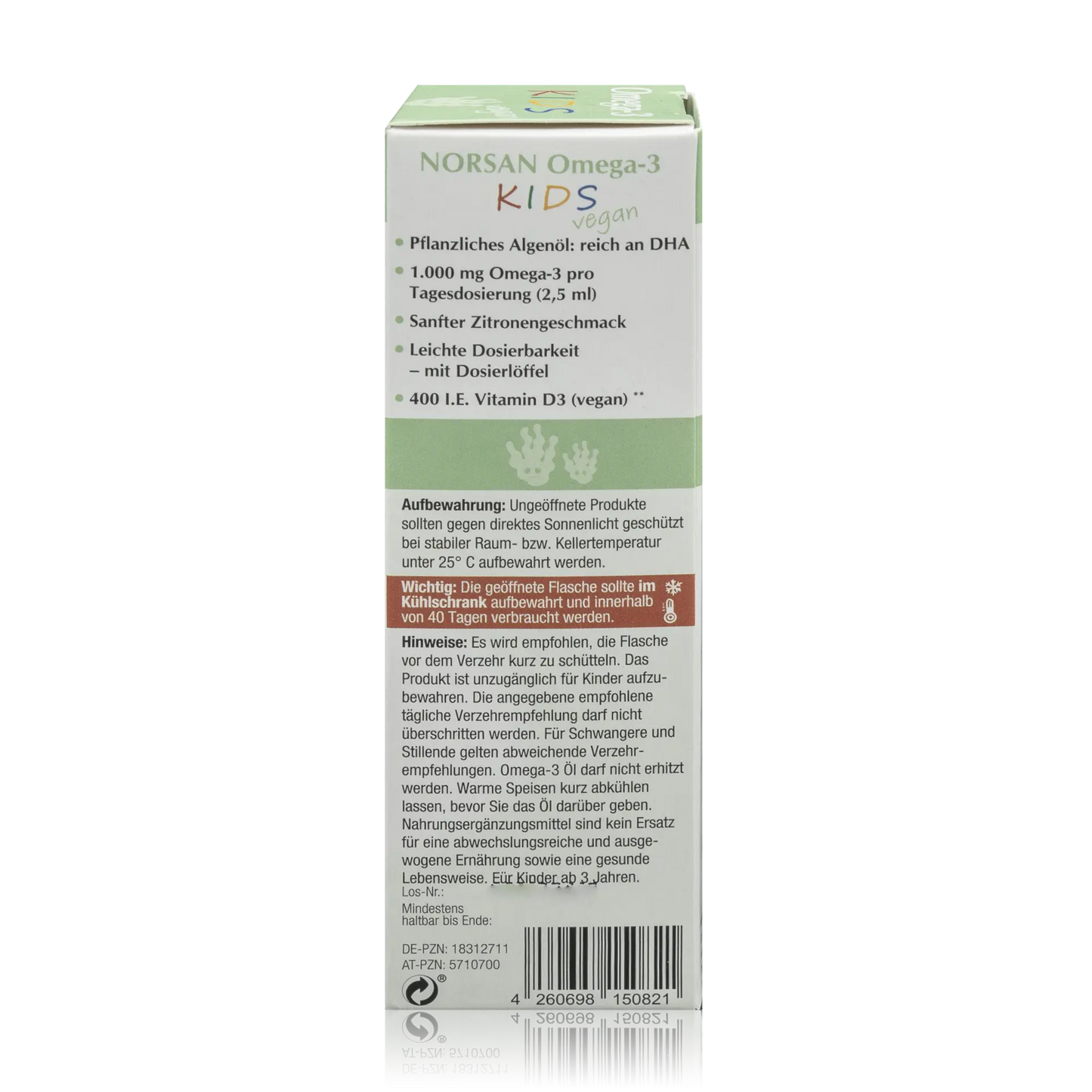 Norsan Algenöl Omega-3 KIDS Vegan mit Zitronengeschmack für Kinder (50ml) - ROTE.PLACE