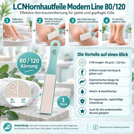 Hornhautfeile Modern Line 80/120 - 1 Stück - Illustration