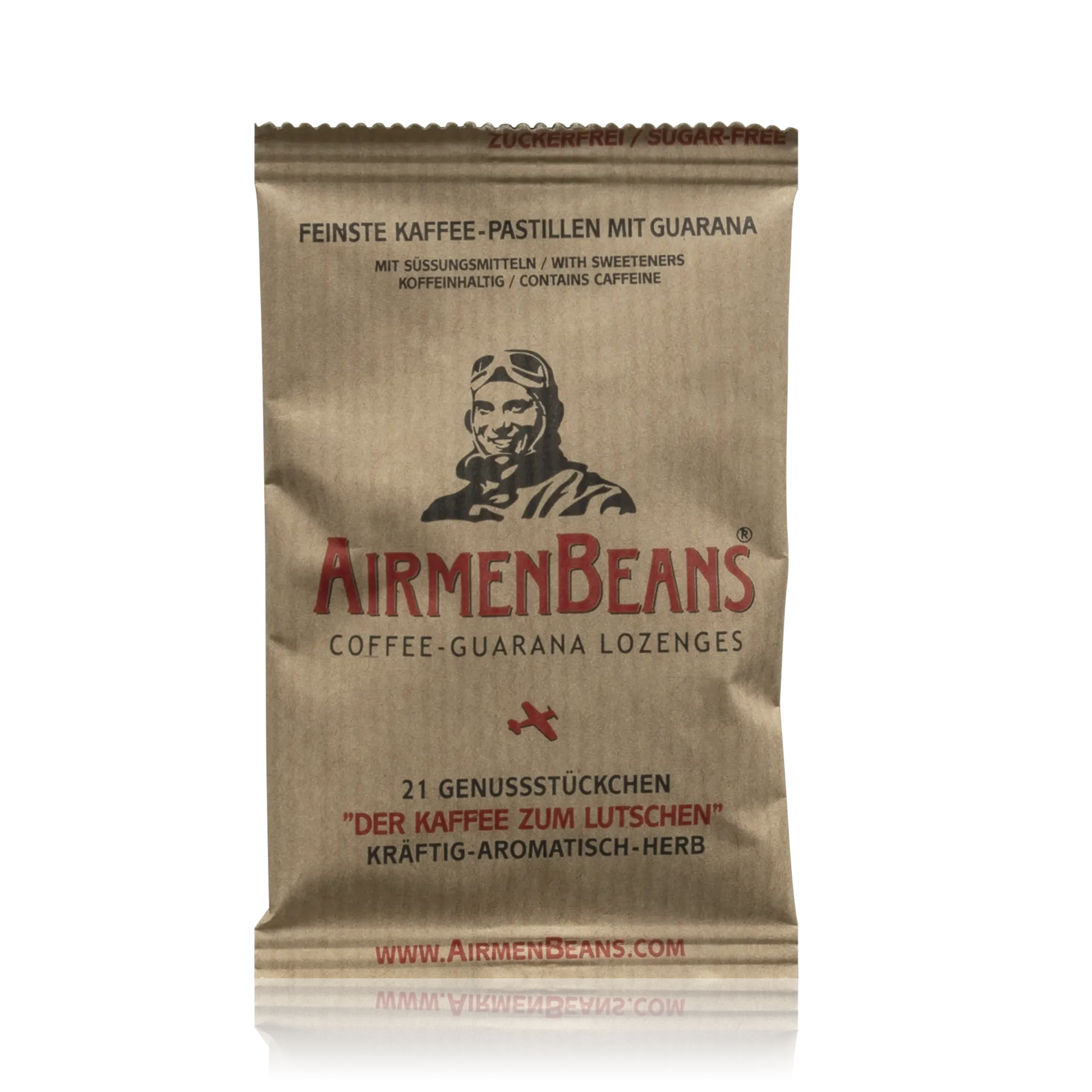 AirmenBeans Feinste Kaffee-Pastillen mit Guarana - Vegan (21g) - ROTE.PLACE