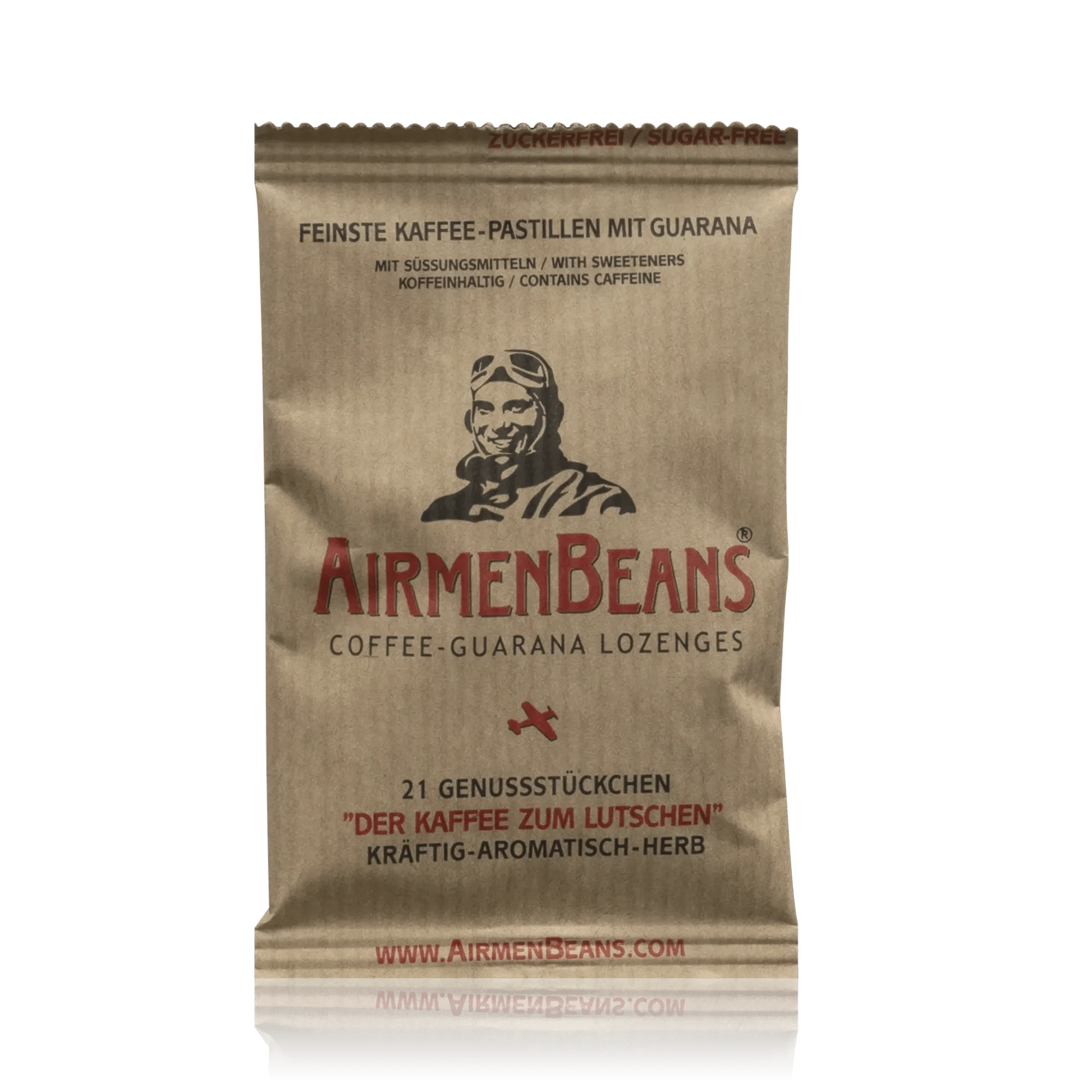 AirmenBeans Feinste Kaffee-Pastillen mit Guarana - Vegan (21g) - ROTE.PLACE