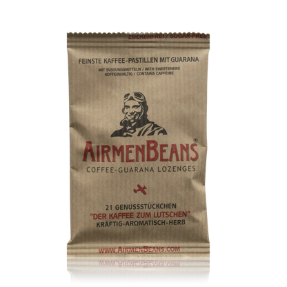 AirmenBeans Feinste Kaffee-Pastillen mit Guarana - Vegan (21g) - ROTE.PLACE