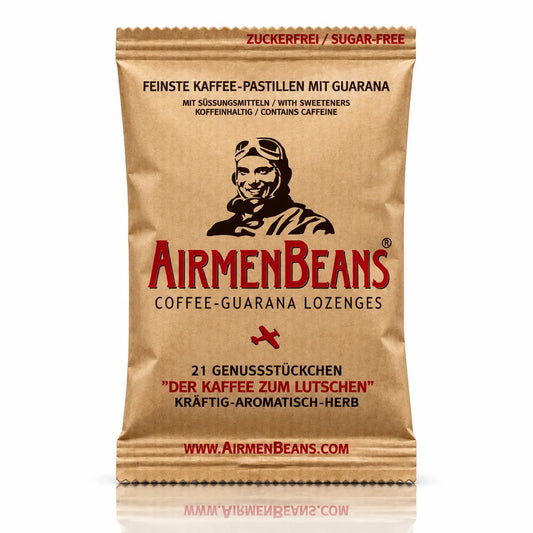 AirmenBeans feinste vegane Kaffee-Pastillen mit Guarana - 21 g - Produktbild