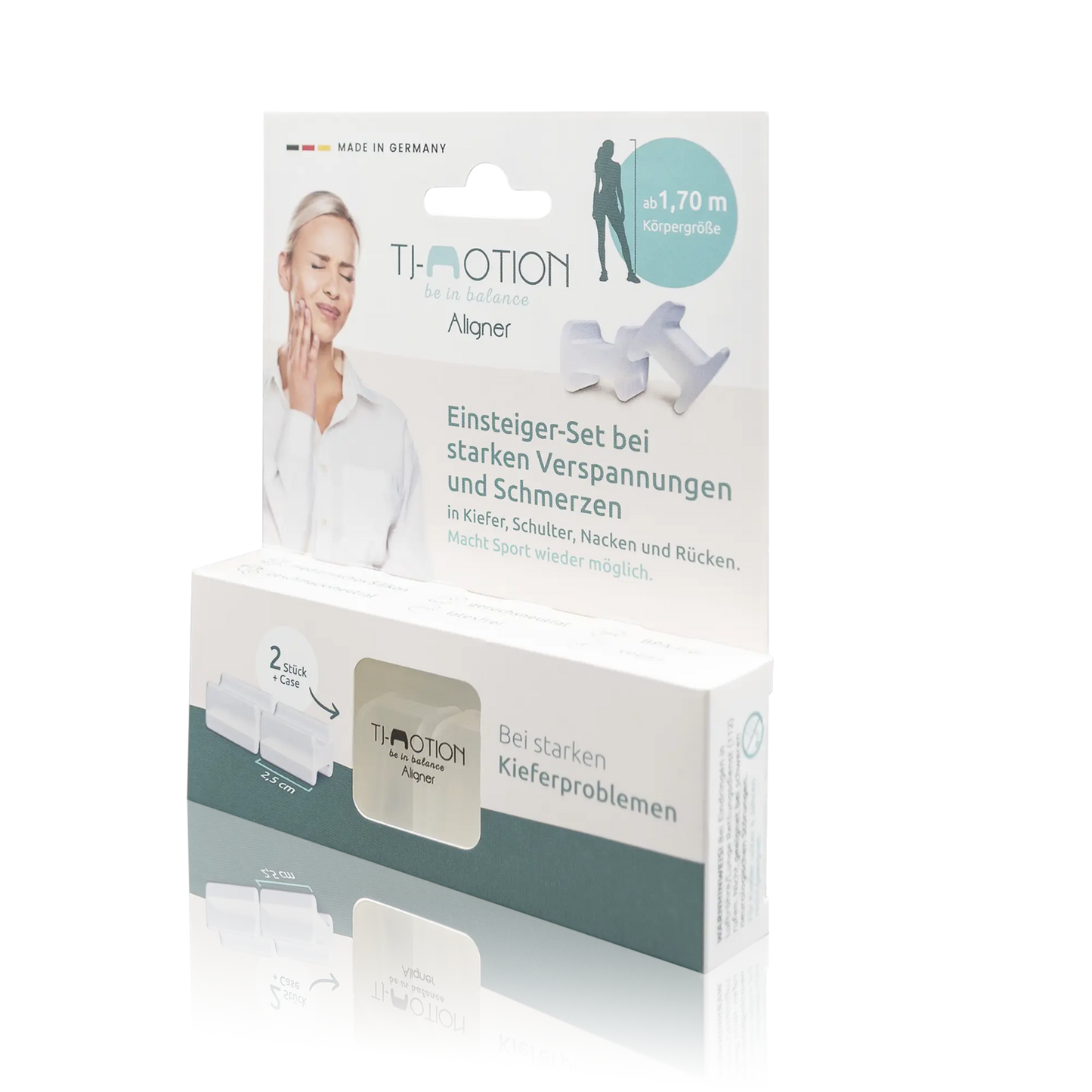 TJ-Motion be in balance Aligner - ab 1,70m Körpergröße - 1 Stück - Vorderansicht schräg