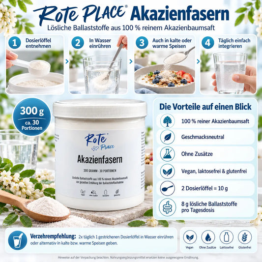 ROTE PLACE Akazienfasern Pulver 300 g - Illustration