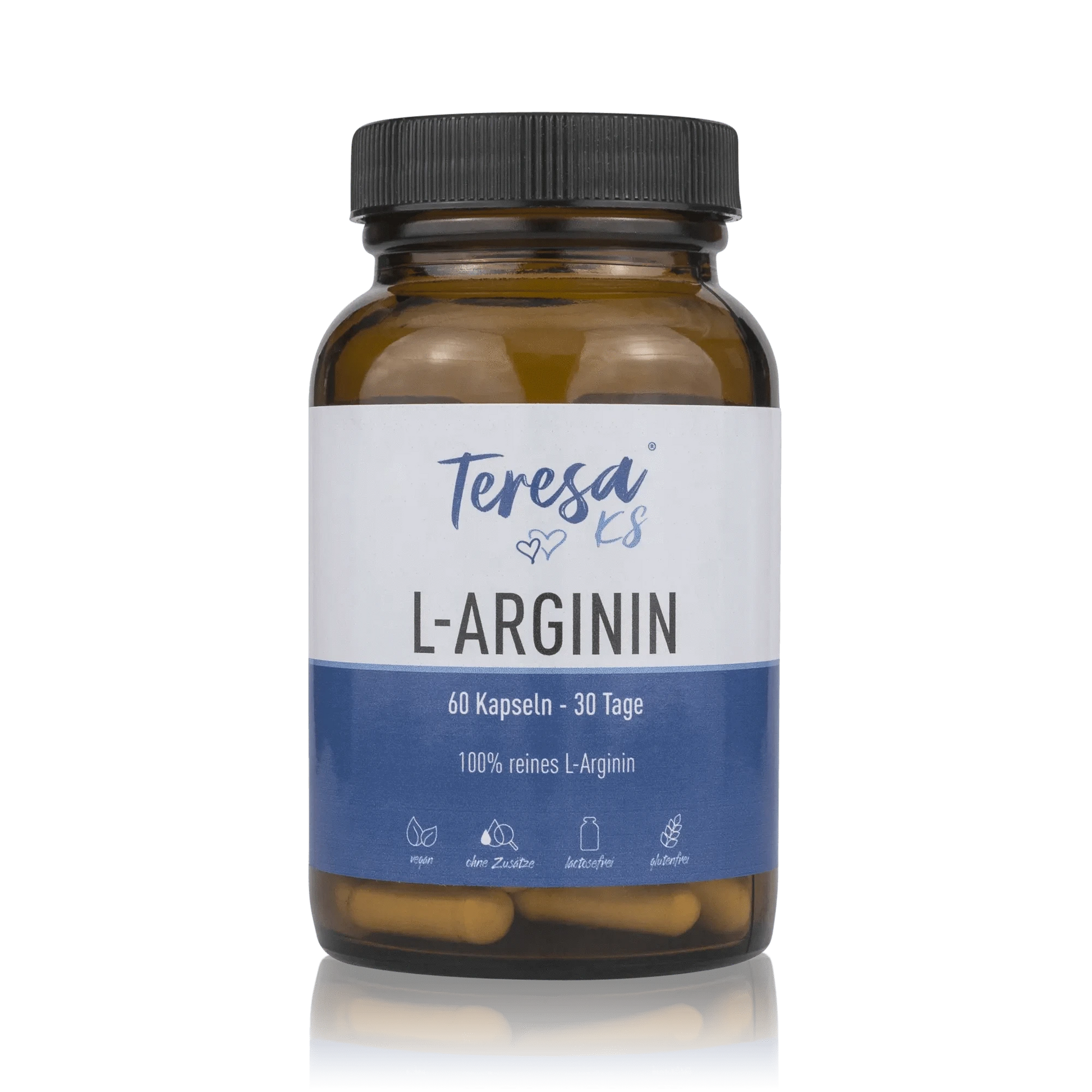 L Arginin 1000mg Kapseln - 100% reines veganes L Arginin - ROTE.PLACE