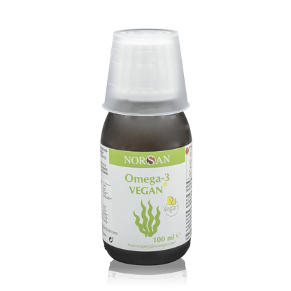 Norsan Algenöl Omega 3 Vegan mit Olivenöl und Zitronengeschmack (100ml) - ROTE.PLACE